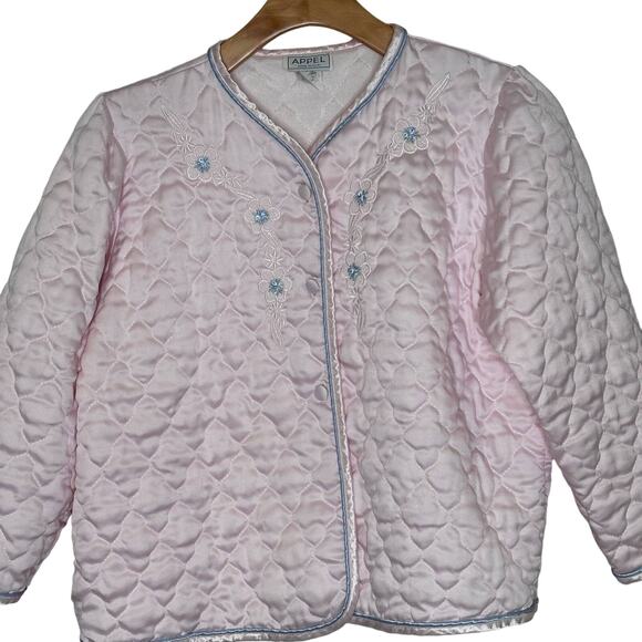 VINTAGE APPEL Made in USA Bed Coat size medium - Picture 5 of 7